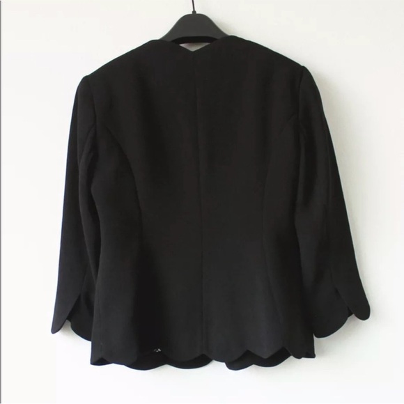 Ted Baker Black Scalloped Blazer size 4 - Picture 7 of 12
